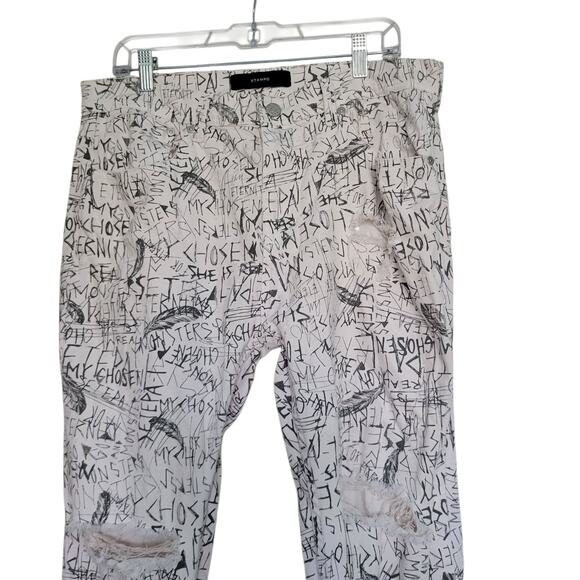 Rare Stampd Collectable Jeans S34  The Mummy Universal Studios Collab Pop Art - Picture 4 of 16